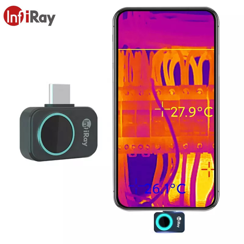 Nf 521 Thermal Imaging Camera - InfiRay-P2赤外線熱画像、カメラ、PCB回路、産業用テスト、床暖房パイプ、スマートフォン用温度
