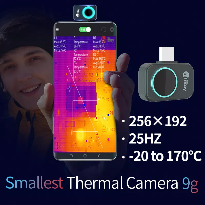 InfiRay-P2赤外線熱画像、カメラ、PCB回路、産業用 - Nf 521 Thermal Imaging Camera のレビューと価格