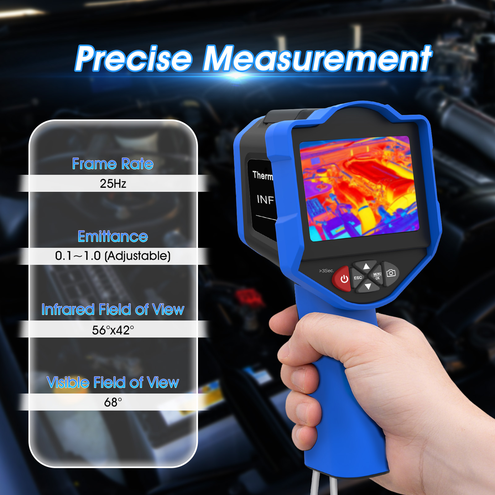 256x192 熱画像カメラ 25Hz ハンドヘルド赤外線イ - Thermal Imaging Camera 256X192 のレビューと価格
